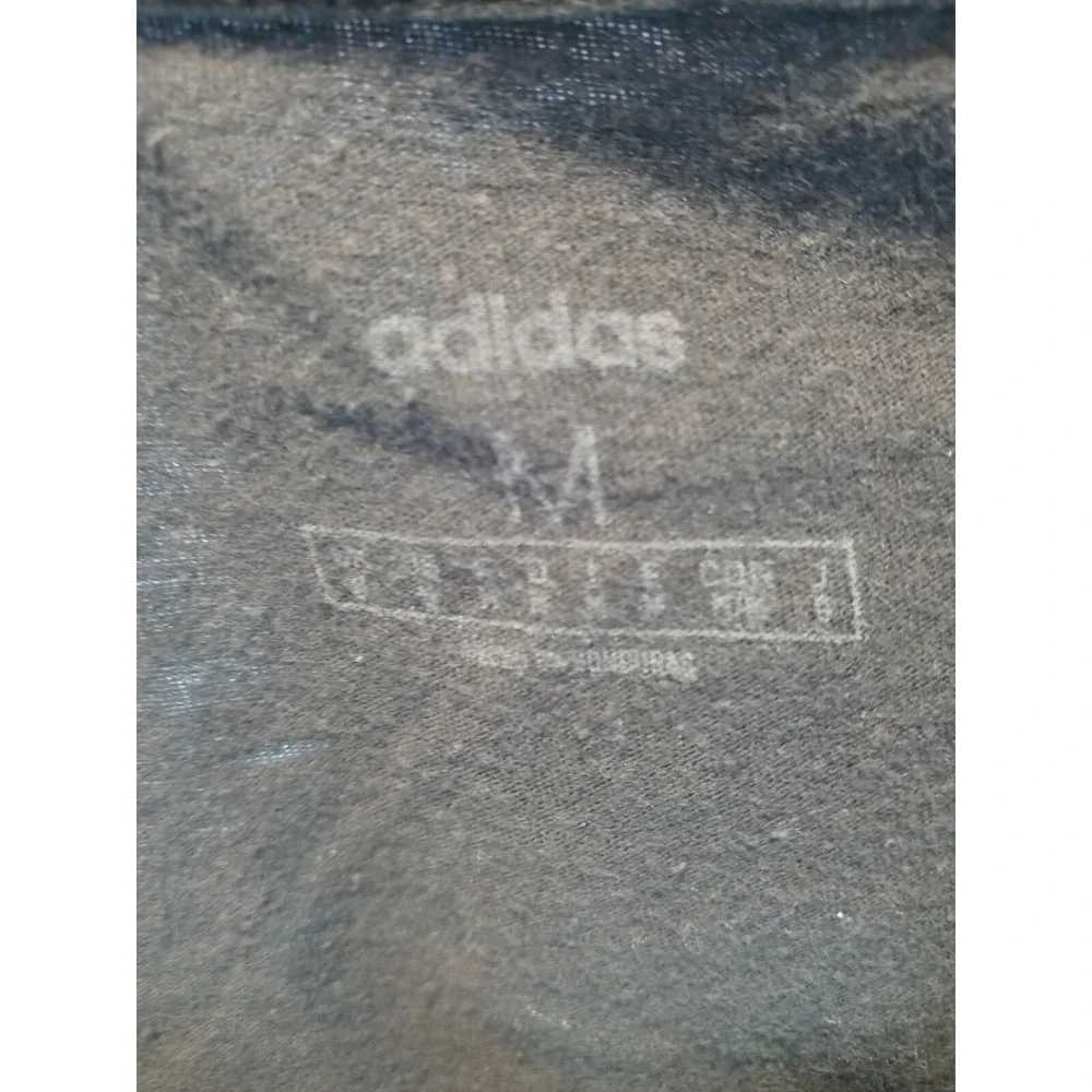 Adidas T-Shirt Men's Medium Skater Style Retro Vintage Look, Black White Letters